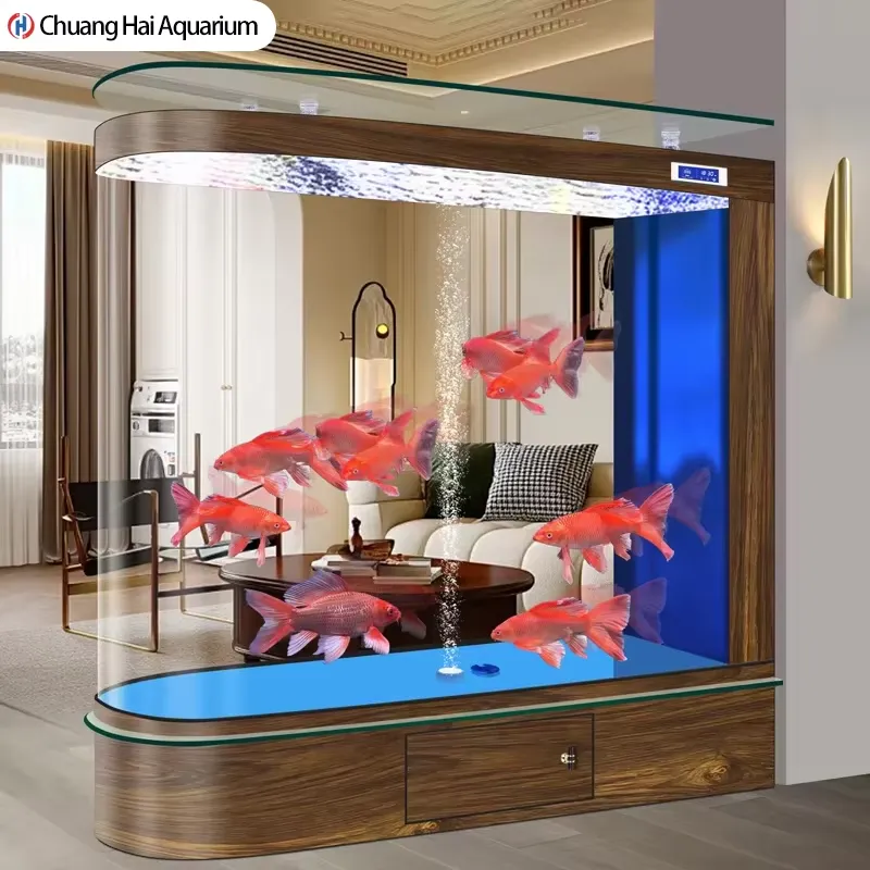 Aquarium Fish Home - Großes 2026 Neues Smart-Glas Goldfischbecken für