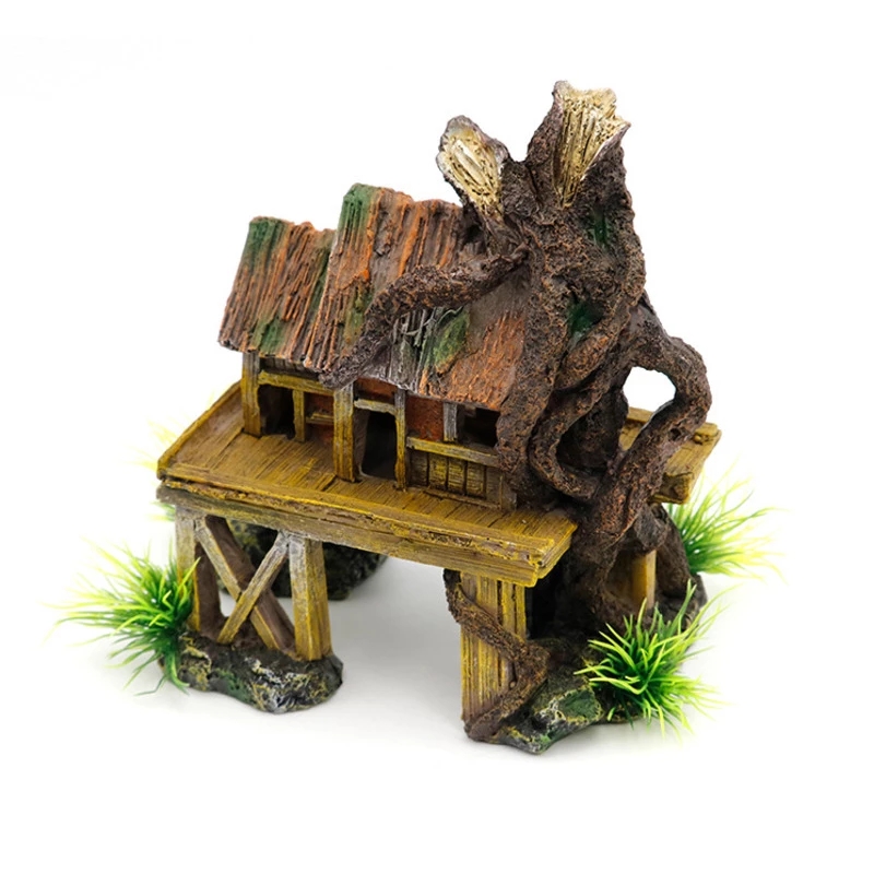 Aquarium Fish House - A71Z Aquarium Dekoration Künstliche Fische Reptil