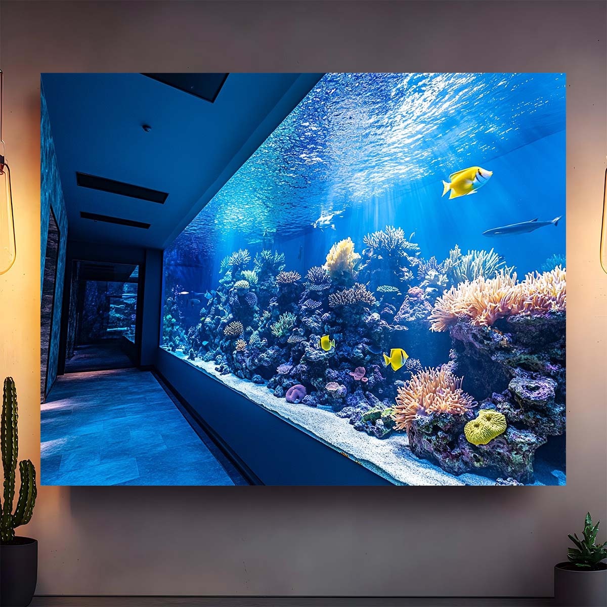 Lebendiger Unterwasser-Aquariu – Aquarium Fish Home Bewertung und Preis