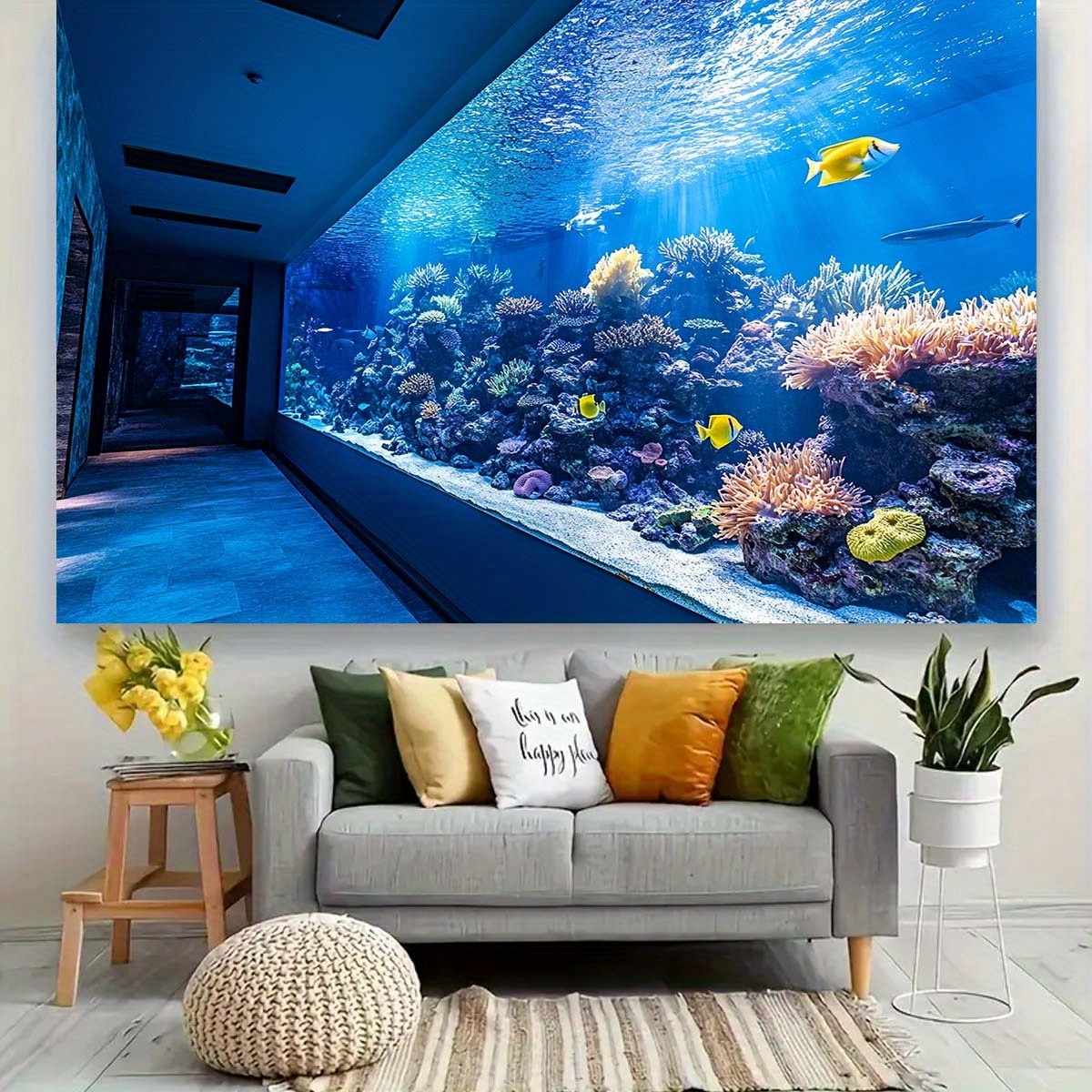 Lebendiger Unterwasser-Aquariu – Aquarium Fish Home Bewertung und Preis