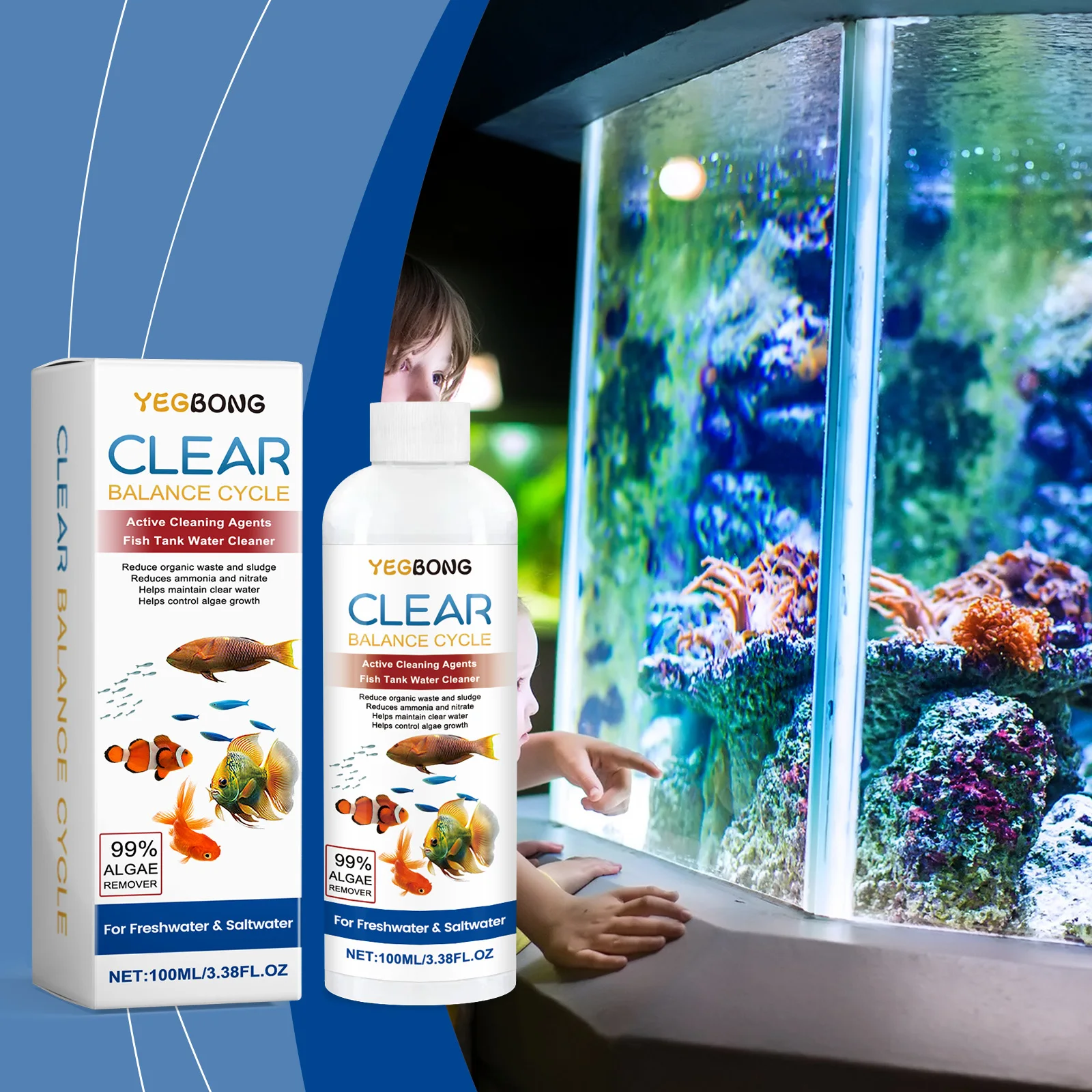 Algenentferner für Aquarien, k – Aquarium Fish House Bewertung und Preis